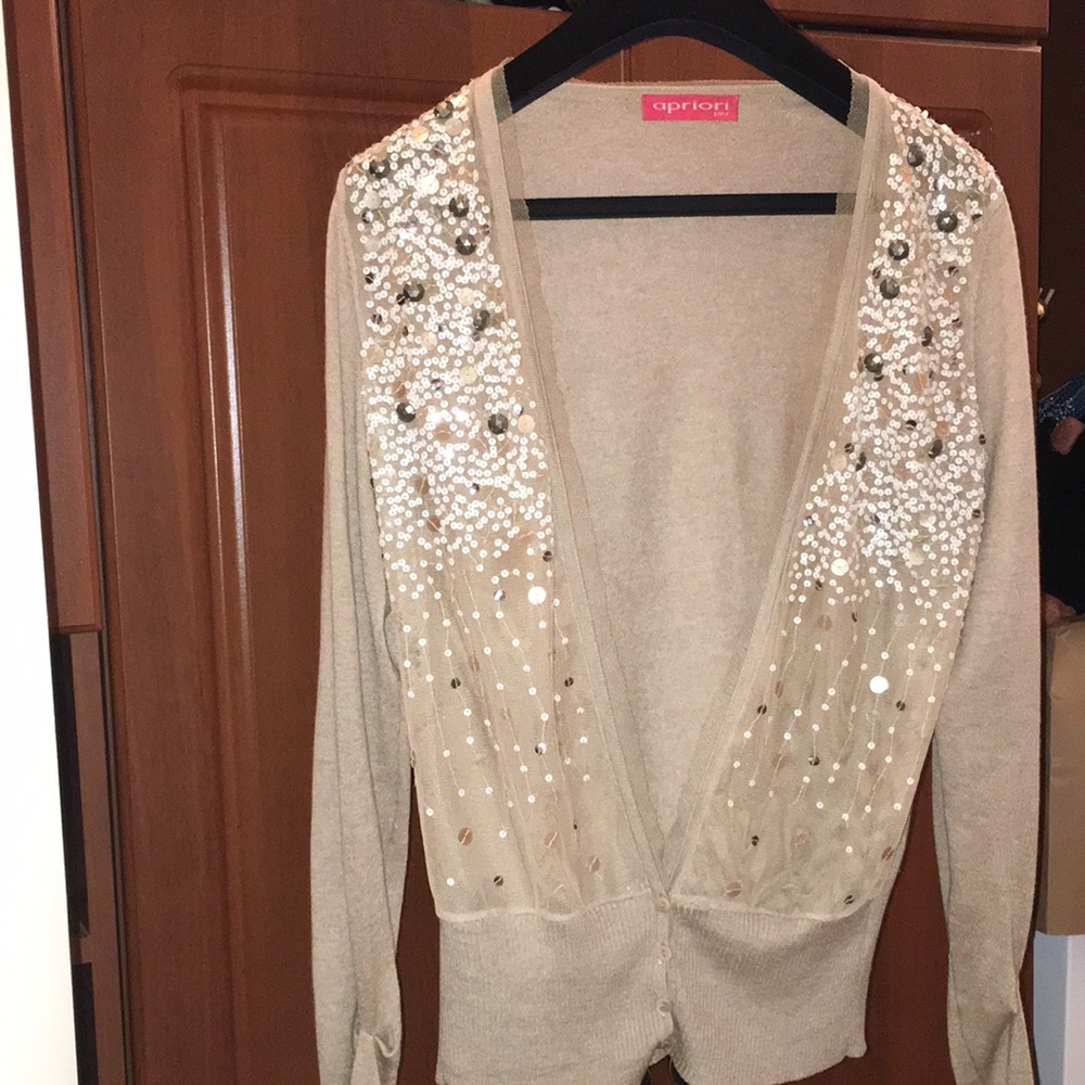 100% silk cardigan "Apriori" brand